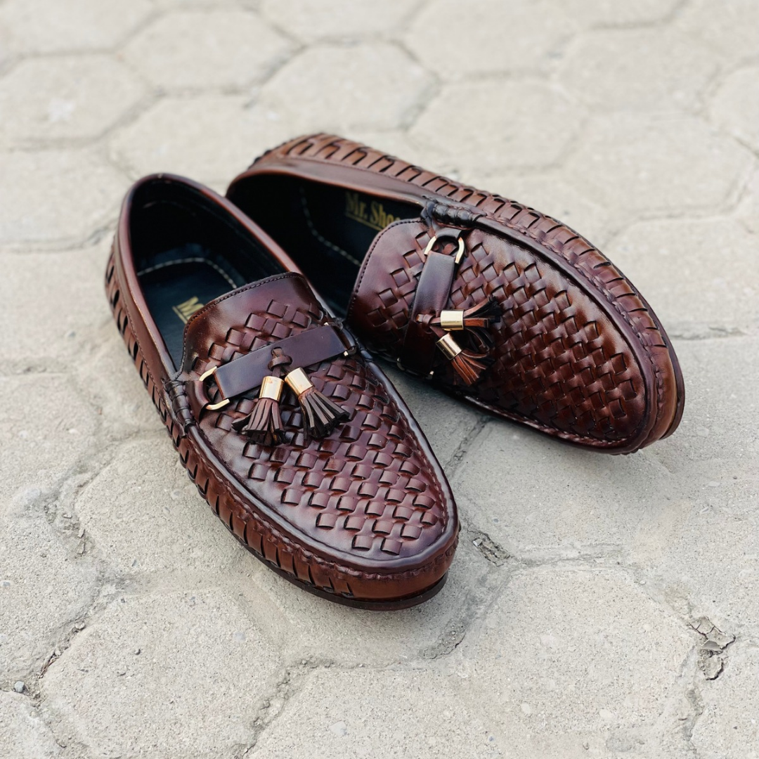 Handmade woven loafer MS-6068