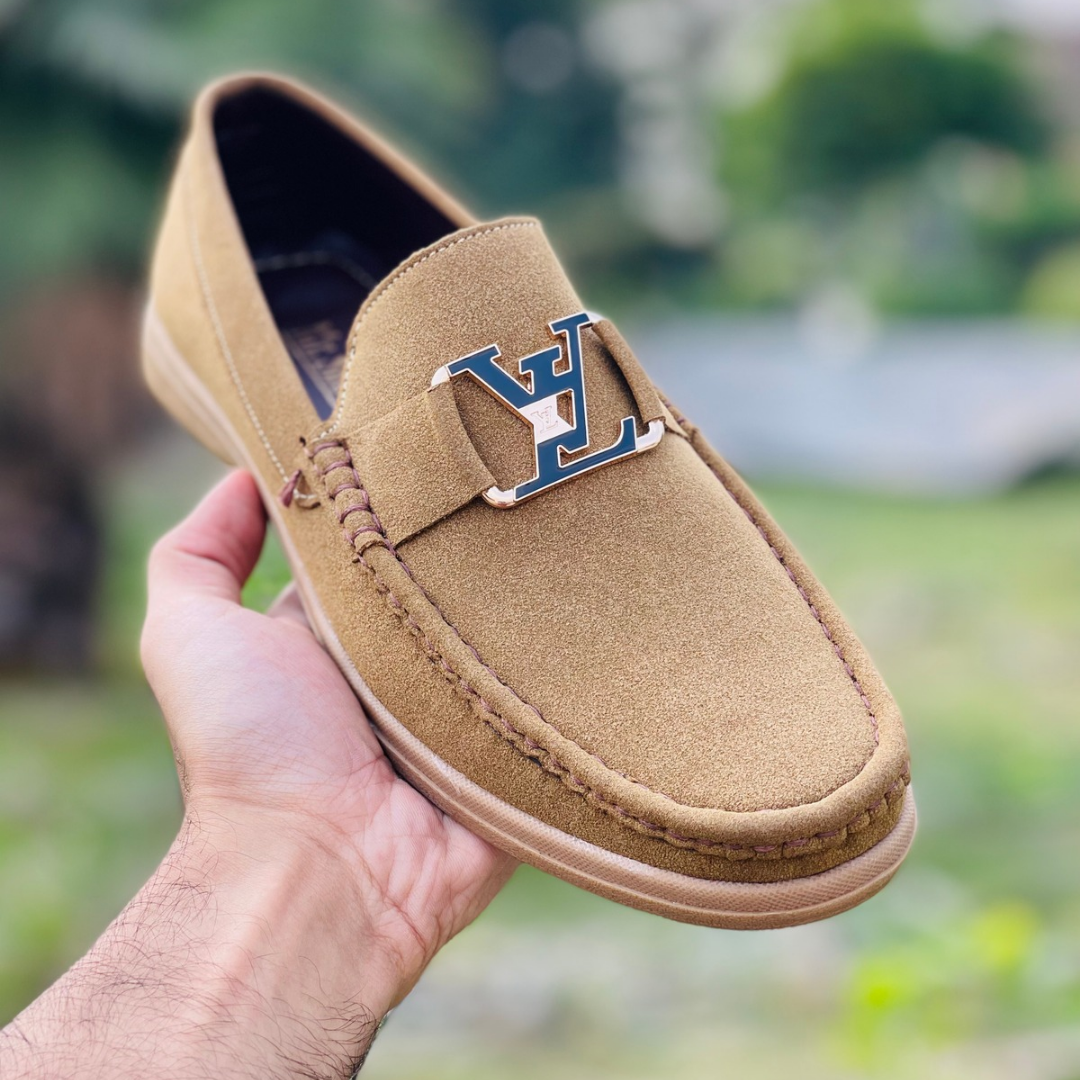 Handmade suede loafer MS-0589